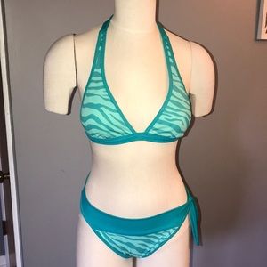guess USA teal swim suit size medium